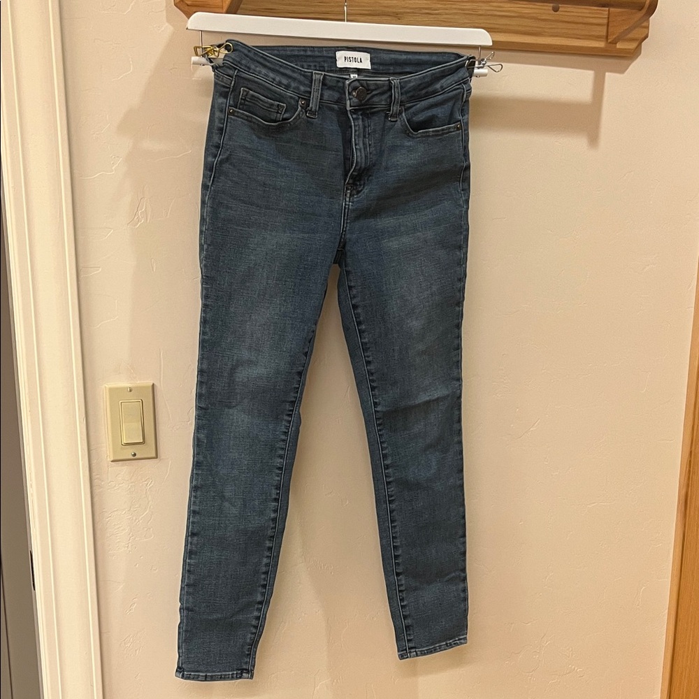 pistola Skinny Jeans in Dark Blue Wash